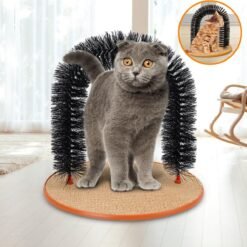 Pet Cat Arch Hair Grooming Scratcher Toy Self-Groomer Toys Massage - Toys Ace