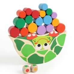 Wooden tortoise balance toy (Green) - Toys Ace