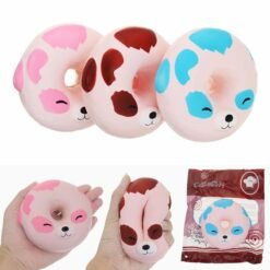 YunXin Squishy Puppy Dog Donut 10cm Scented Soft Slow Rising With Packaging Collection Gift Toy - Toys Ace