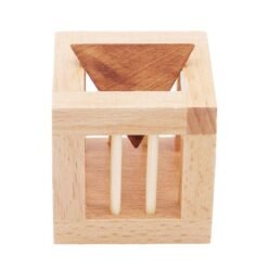 Wooden educational toys Kongming lock (Khaki) - Toys Ace