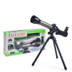 Light Green HD 20X 30X 40X Times Refractor Eyepiece Astronomical Telescope with Tripod Science Experiment Toys for Children Gift