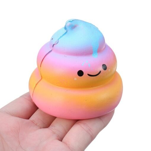 Ranbow Squishy Poo Soft Toy Slow Rising Phone Pendant With Packing - Toys Ace