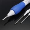 Royal Blue Magic Props Plastic DIY Embroidery Pen Set Clothes Punch Needle Sewing Accessories Toys Kids Gift