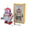 Sienna Classic Vintage Clockwork Wind Up Robot Kids Children Reminiscence Tin Toys With Key