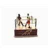 Bisque Classic Vintage Clockwork Wind Up Boxing Ring Boxers Children Kids Tin Toys With Key