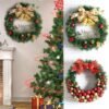 Christmas Party Home Decoration 30cm Wreath Rattan Pendant Toys For Kids Children Gift - Toys Ace