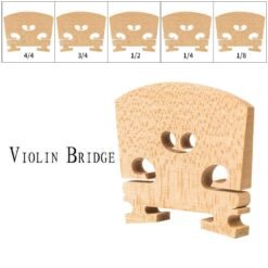 NAOMI Maple Wood Bridge French Style Violin Bridge 4/4 3/4 1/2 1/4 1/8 Size Violin Parts Replacement