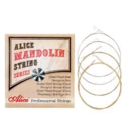 Tan Alices AM06 Mandolin Strings Set .010-.034 Coated 85/15 Bronze Wound Plated Steel 4 Strings Anti Rust Coat