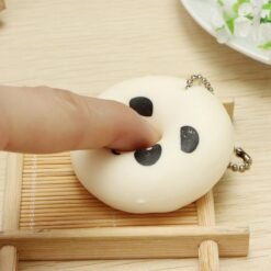 Squishy Squeeze Panda Sticky Rice Ball 5cm Collection Ball Chain Phone Strap Decor Gift Toy - Toys Ace