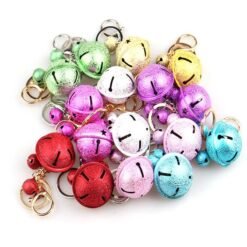 Orchid Christmas Party Home Decoration MultiColor Bells Pendant Keychain Toys For Kids Children Gift