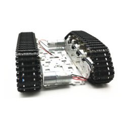 Gray DIY Smart RC Robot Tank Tracked Car Chassis Kit with Crawler