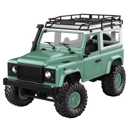 Slate Gray MN90 1/12 2.4G 4WD RC Car w/ Front LED Light 2 Body Shell Roof Rack Crawler Off-Road Truck RTR Toy