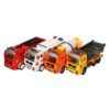 Orange Red Large Simulation Electric Car Universal Engineering Vehicle Toy 4D Light Music Children's Toy Car