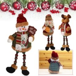 Santa Snowman Reindeer Doll Christmas Decoration Tree Hanging Ornament Gift - Toys Ace