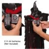 Black Halloween Hanging Ghost Witch Voice Red Light Eyes Party Decoration Toys Supplies