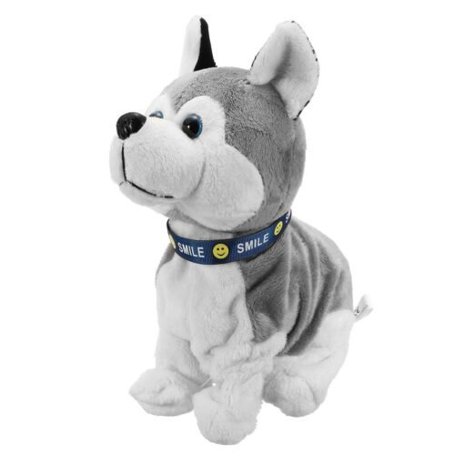 Interactive Dog Electronic Pet Stuffed Plush Toy Control Walk Sound Husky Reacts Touch - Toys Ace