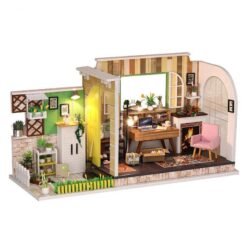 iiecreate H-001 DIY Doll House Gothenburg Studio With Furniture Music Light Cover 30*12*16.2CM Gift - Toys Ace