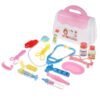 Simulation Pretend Doctor Nurse Role Play Education Toy Set with Carrying Box for Kids Gift