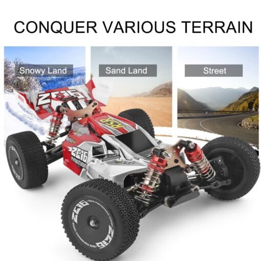 Wltoys 144001 1/14 2.4G 4WD High Speed Racing RC Car Vehicle Models 60km/h Two Battery 7.4V 2600mAh