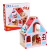 Wooden Delicate Dollhouse With All Furniture Miniature Toys For Kids Children Pretend Play 
