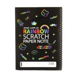 Black Funny Scratch Children Painting Notebook DIY Drawing Toy Big Blow Painting Children Educational Toys