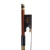 Saddle Brown NAOMI 4/4 Violin Bow Brazilwood Stick with Ebony Frog Sheep Skin Grip Black Horsehair Violin Parts Accessories