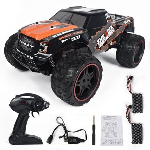 Black JY40 1/12 2.4G 2WD RC Car High Speed 20 Km/h Vehicle Model RTR Several Battery