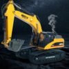 Sandy Brown HUINA 580 Excavator RC Car Toys Styling 23 Channel Road Construction All Metal Truck Autos