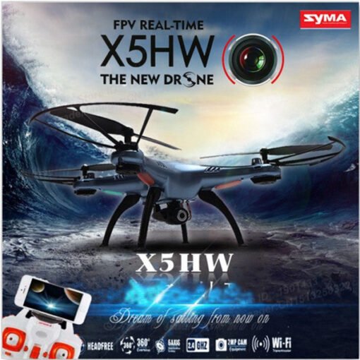 Syma X5HW WIFI FPV With HD Camera Altitude Mode 2.4G 4CH 6Axis RC Drone Quadcopter RTF (30% off coupon: BGX5HWUS)