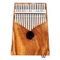 Chocolate Muspor 17 Key Acacia Wooden EQ Kalimba Africa Finger Thumb Piano With Built-in Pickup w/ 6.35mm End-pin Jack Keyboard Instrument