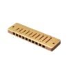 Tan NAOMI 10 Holes Blues Harmonica Rosewood Comb Brass Reed Diatonic Harmonica In Key Of C For Professional Player