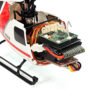 XK K123 6CH Brushless 3D6G System AS350 Scale RC Helicopter Compatible with FUTAB-A S-FHSS 4PCS 3.7V 500MAH Lipo Battery.