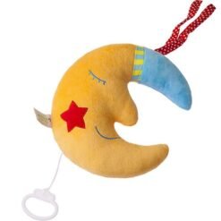 Yellow Moon Good Night Music Baby Bell Toy Kids Children Gift Room Decoration Stuffed Plush Toys - Toys Ace