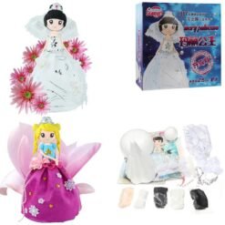 White Smoke DIY Clay Doll Figures With Manual Soft Ultralight Non-Toxic Modelling Clay Gift Decor