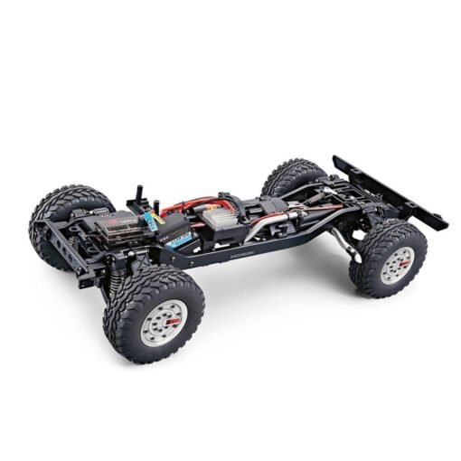Dark Slate Gray HG P415 Upgraded Light Sound 1/10 2.4G 16CH RC Car for Hummer Metal Chassis Vehicles Model w/o Battery Charger