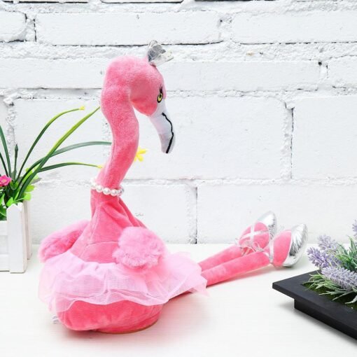 Flamingo Singing Dancing Pet Bird 50cm 20Inches Christmas Gift Stuffed Plush Toy Cute Doll - Toys Ace
