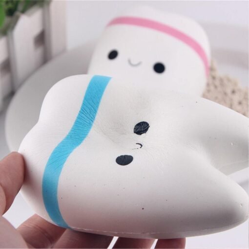 Squishy Teeth 10cm Blue Pink Random Soft Slow Rising Collection Gift Decor Toy - Toys Ace