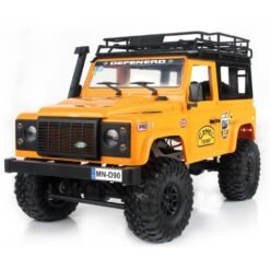 Goldenrod MN90 1/12 2.4G 4WD RC Car w/ Front LED Light 2 Body Shell Roof Rack Crawler Off-Road Truck RTR Toy