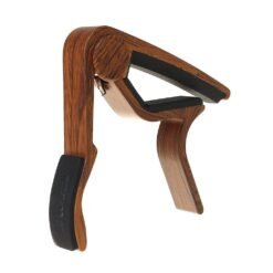 Saddle Brown Guitar Capo Quick Change Tune Tuner Trigger Clamp Key for Acoustic Guitar Ukulele Accessories