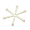 Antique White ABS Guitar Parts Endpin with Abalone Dot Bridge End Pin for Acoustic Guitar