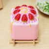 Vlampo Squishy Jumbo Strawberry Cup Cake Cube Licensed Slow Rising With Packaging - Toys Ace