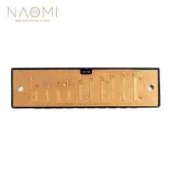 Sandy Brown Naomi 10 Holes Harmonica Reed Replacement Reed Plates Key Of C Brass Reed Unfinished Harmonica Comb Woodwind Instrument Parts