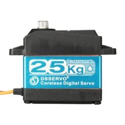 Light Sea Green DSSERVO DS3225SG 25KG 180°/270° Coreless Waterproof Metal Gear Digital Servo For Baja Cars 1/8 1/10 1/12 RC Cars