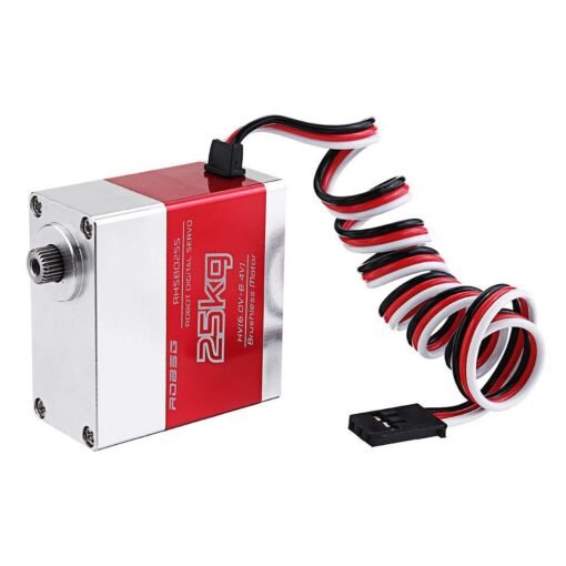 ROBSG RHS8025S 25KG Brushless Metal Gear Dual Ball Bearing Digital Servo For 1/8 1/10 RC Car 600-700 RC Helicopter
