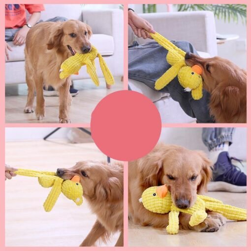 Light Coral Dog plush interactive sounding toy