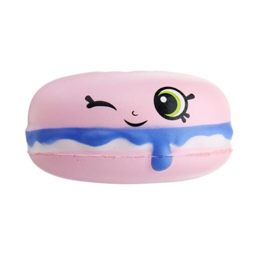 Meistoyland Squishy Burger Bread Soft Slow Rising Bun Kawaii Cartoon Toy Squeeze - Toys Ace