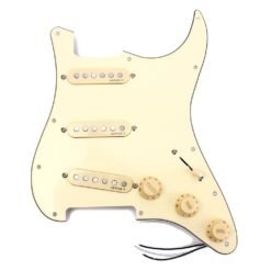 Light Goldenrod Yellow Guitar Prewired Loaded Pickguard Alnico Pickups For Electric Guitar