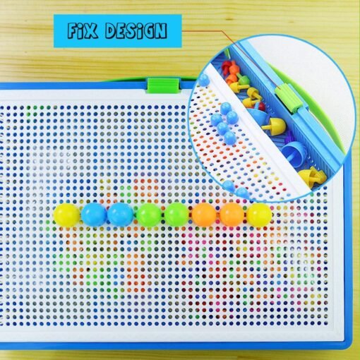 Goldenrod Kids Pegs Board DIY 296 Toys Educational Children Puzzle Learning Creative Gift
