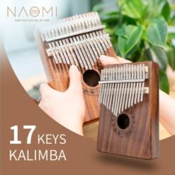 NAOMI Kalimba 17 Key Thumb Piano Solid Koa Acacia Wood Mbira Finger Piano