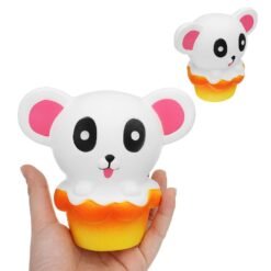 Bear Cake Squishy 11*12.5*8CM Slow Rising Cartoon Gift Collection Soft Toy (Yellow) - Toys Ace